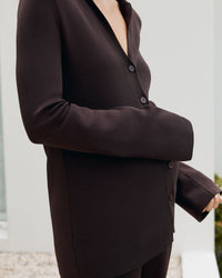 Luxury Maternity Work Top (Chocolate) 5