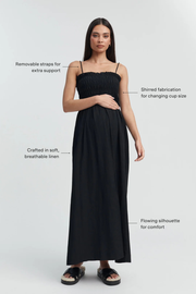 Margot Maxi Dress (Black) - LÉGOE HERITAGE