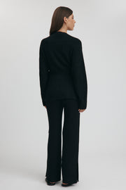 Maternity Belted Cardigan (Black) 12