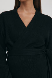 Maternity Belted Cardigan (Black) 6