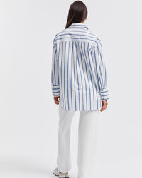 Maternity Blue Stripe Shirt 10