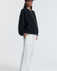Maternity Bomber Jacket (Black) 2