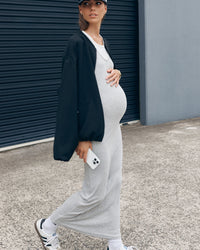 Maternity Bomber Jacket (Black) 7