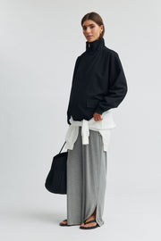 Maternity Bomber Jacket (Midnight) 1