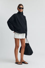 Maternity Bomber Jacket (Midnight) 3