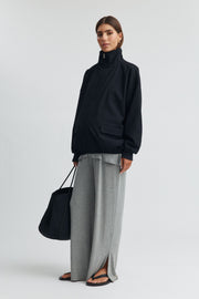 Maternity Bomber Jacket (Midnight) 4