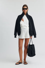 Maternity Bomber Jacket (Midnight) 5