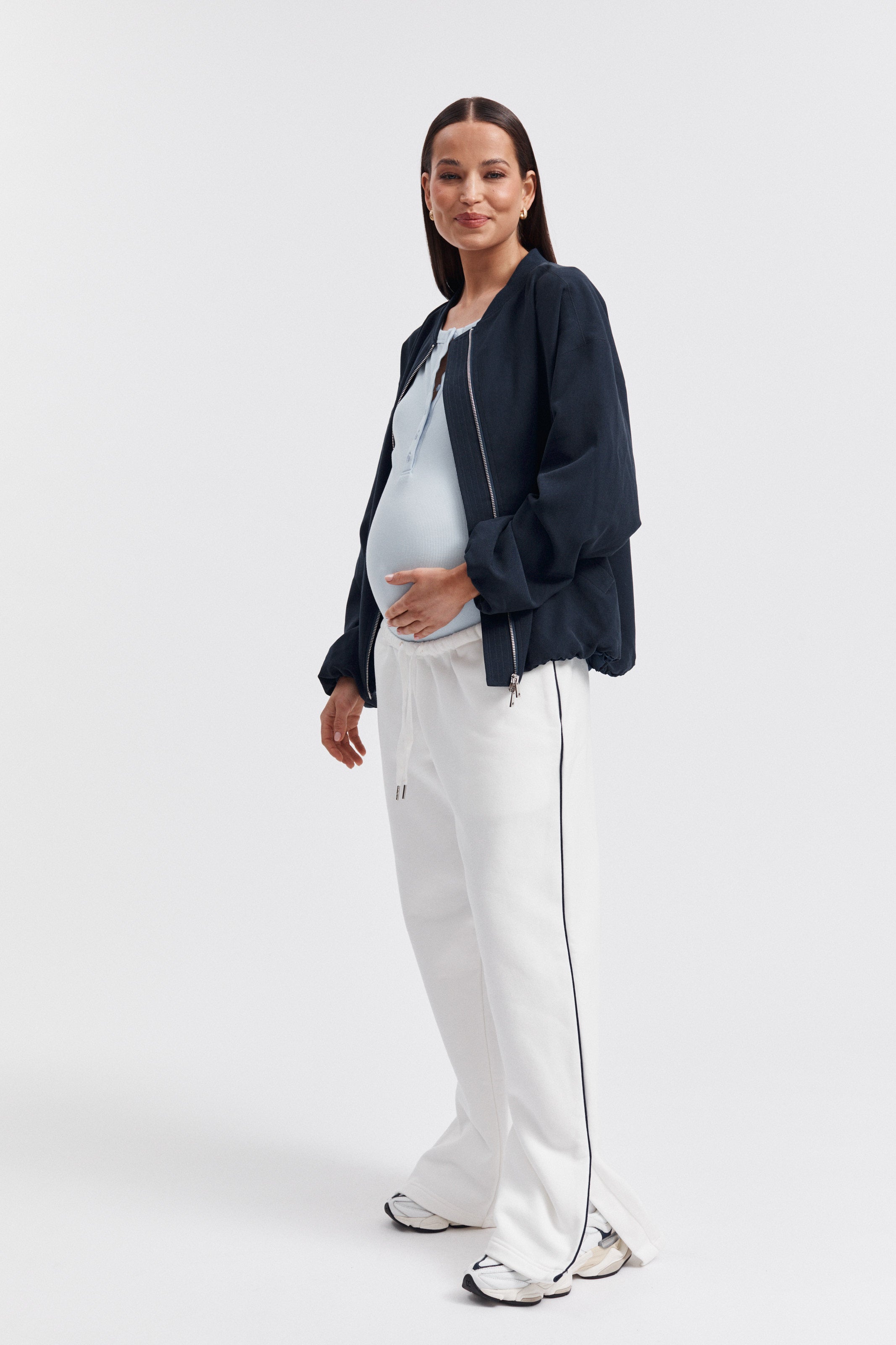 Maternity Bomber Jacket (Navy) 1