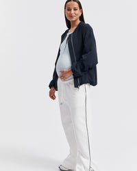 Maternity Bomber Jacket (Navy) 1