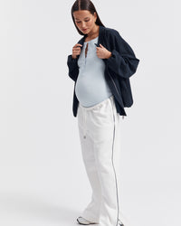 Maternity Bomber Jacket (Navy) 6