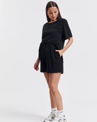 Maternity Boyfriend SS Tee (Black) 3