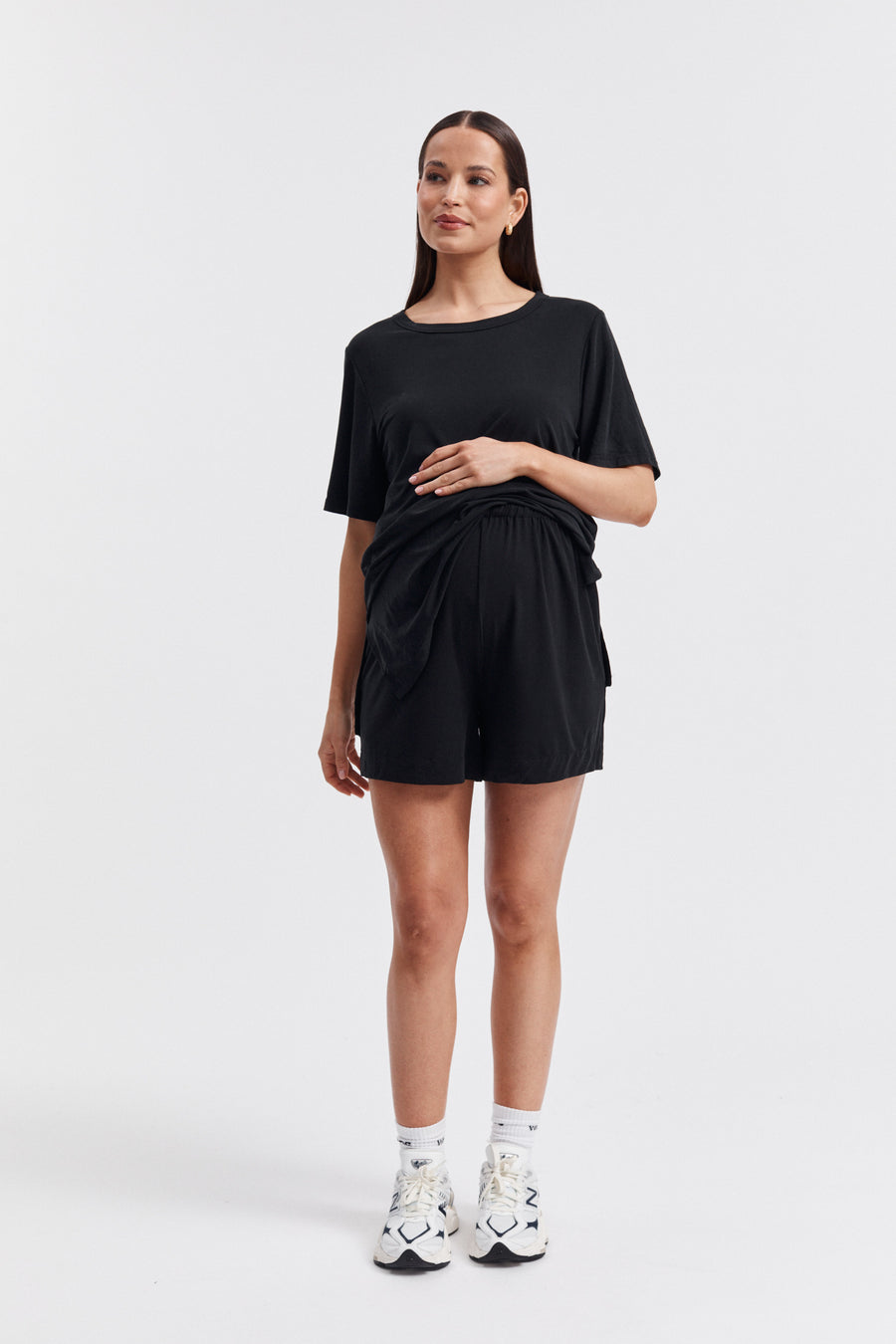 Maternity Boyfriend SS Tee (Black) 5