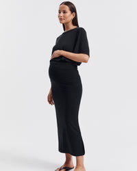 Maternity Boyfriend SS Tee (Black) 7