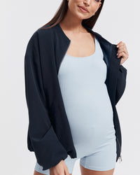 Maternity Boyleg Onepiece (Pale Blue) 4