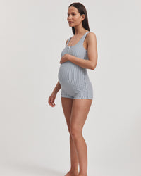 Maternity Boyleg Onepiece (Stripe) 2