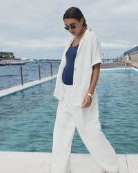 Maternity Boyleg Walk/Swim Romper (Navy) 12