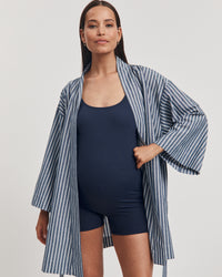 Maternity Boyleg Walk/Swim Romper (Navy) 14