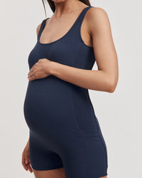 Maternity Boyleg Walk/Swim Romper (Navy) 4