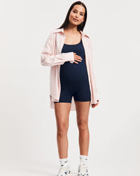 Maternity Boyleg Walk/Swim Romper (Navy) 7