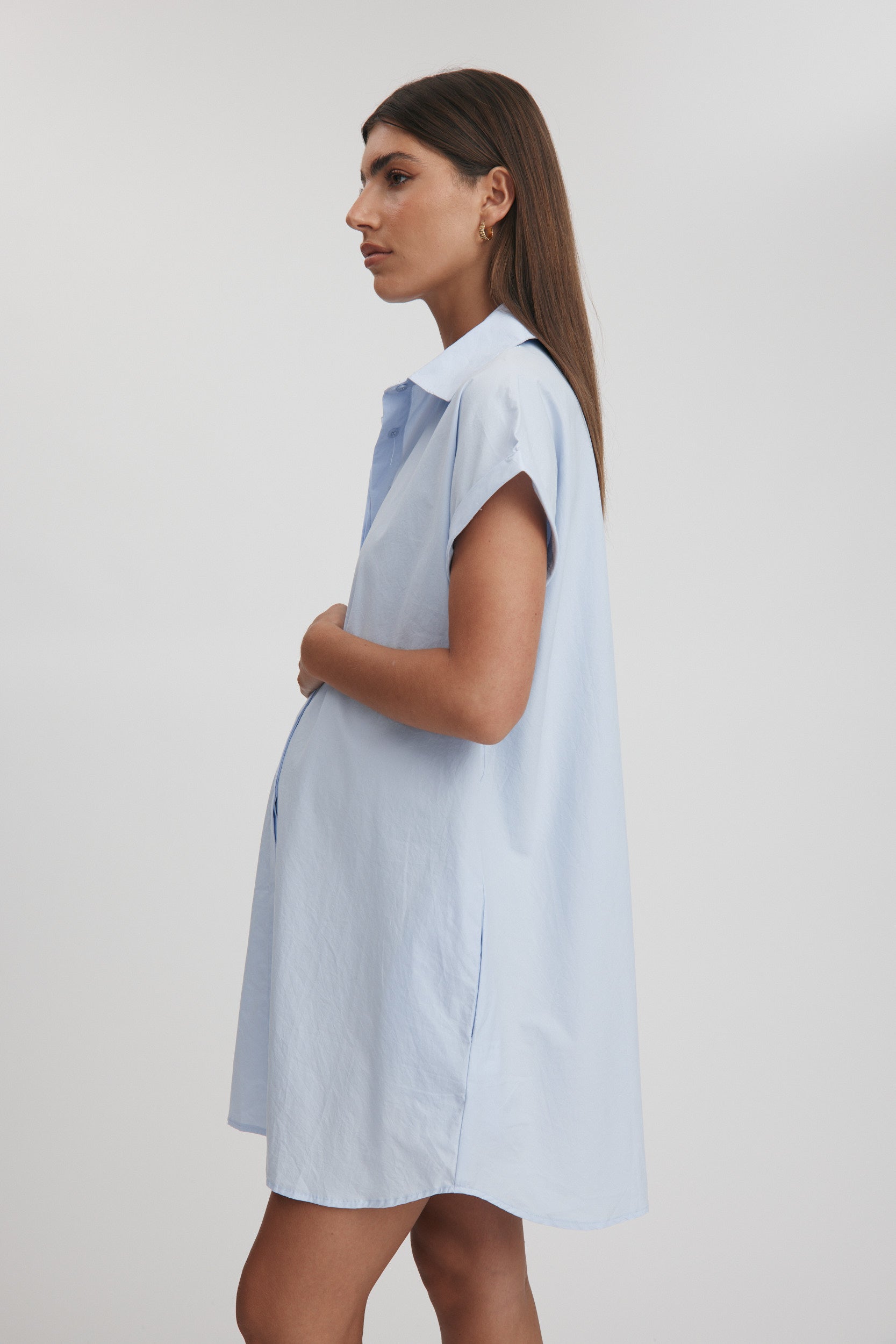 blue maternity dress for gender reveal Taylor Gender Reveal Dress