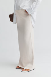 Maternity Crepe Knit Maxi Skirt (Petal) 2