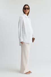 Maternity Crepe Knit Maxi Skirt (Petal) 3