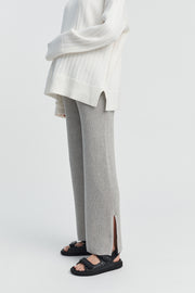 Maternity Crochet Knit Pant (Grey Marle) 5