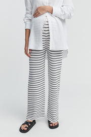 Maternity Crochet Knit Pant (Stripe) 5