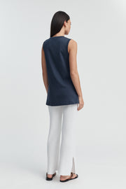 Maternity Crochet Knit Pant (White) 11