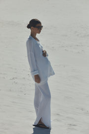 Maternity Crochet Knit Pant (White) 12