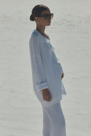 Maternity Crochet Knit Pant (White) 14