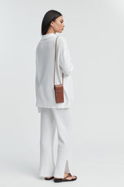 Maternity Crochet Knit Pant (White) 8