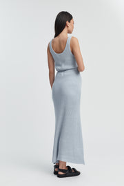 Maternity Crochet Knit Tank (Blue) 6