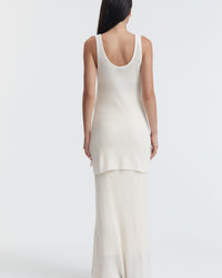 Maternity Crochet Knit Tank (Bone) 10