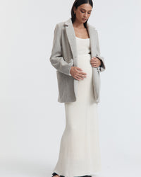 Maternity Crochet Knit Tank (Bone) 11