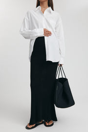 Maternity Crochet Maxi Skirt (Black) 5