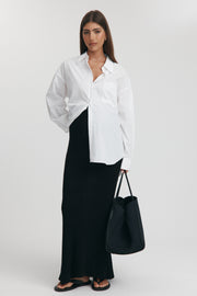 Maternity Crochet Maxi Skirt (Black) 7