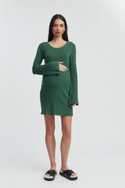 Maternity Crochet Mini Dress (Bottega Green) | Legoe Heritage LGOE HERITAGE Maternity Crochet Mini Dress (Bottega Green) | Legoe Heritage LGOE HERITAGE