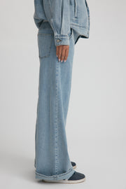 Maternity Denim Jeans (Light Blue) 1