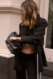 Maternity Fold Over Pant Black 10