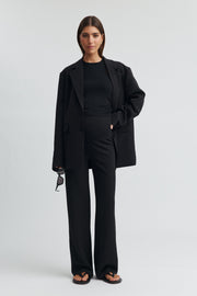 Maternity Fold Over Pant (Black) 2