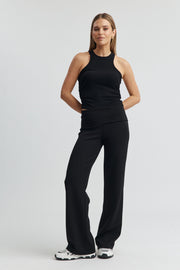 Maternity Fold Over Pant (Black) 5