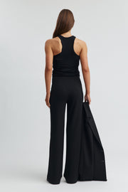 Maternity Fold Over Pant (Black) 8