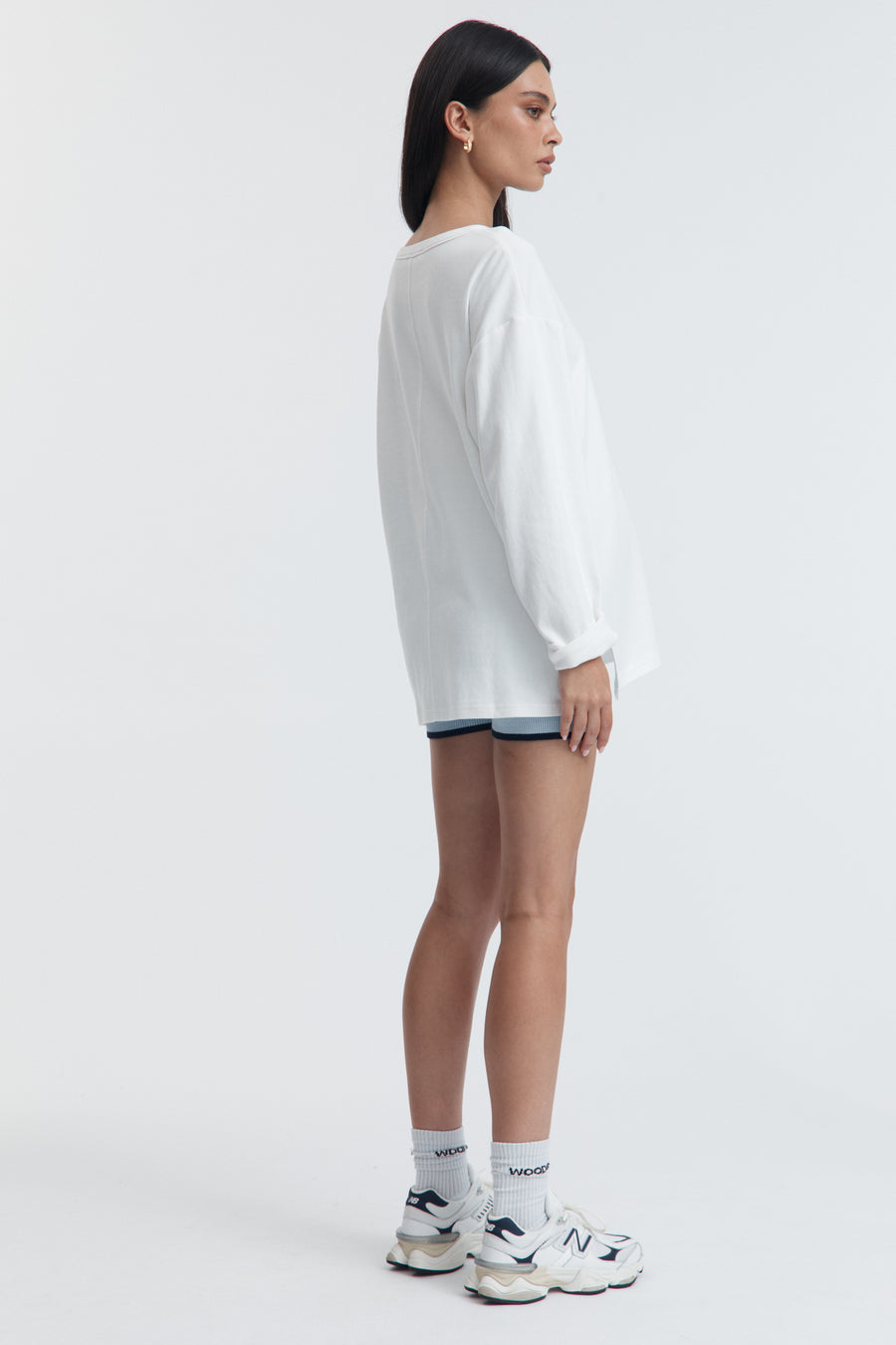 Maternity Knit Bike Shorts (Powder) 11