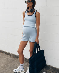 Maternity Knit Bike Shorts (Powder) 3