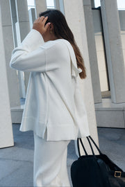 Maternity Knit Hoodie (Ivory) 12