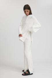 Maternity Knit Hoodie (Ivory) 5