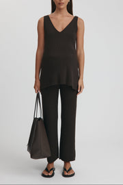 Maternity Knit Pants (Chocolate) 11