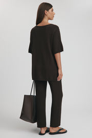 Maternity Knit Pants (Chocolate) 17