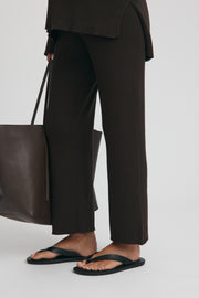 Maternity Knit Pants (Chocolate) 8